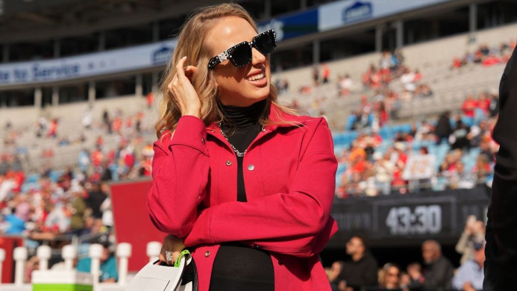 Brittany Mahomes' Tiny Minidress Comes With Massive Bow