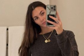 Vittoria Ceretti’s Fully Sheer Lace Top in Photo Is So, So Cheeky