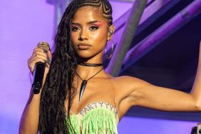 Tyla Wows Fans in Neon Mini-Shorts