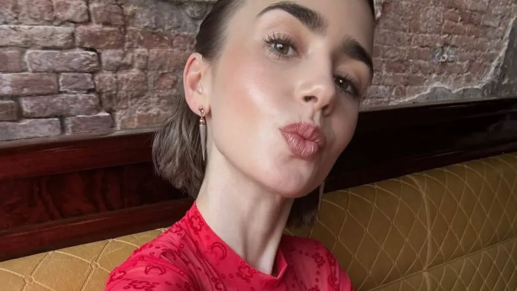 Lilly Collins' All-Red Outfit Is Unlike Anything You've Seen