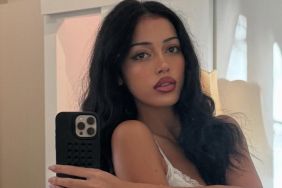 Cindy Kimberly’s Super Tiny Shorts Make Her Poses in Bed Too Flirty