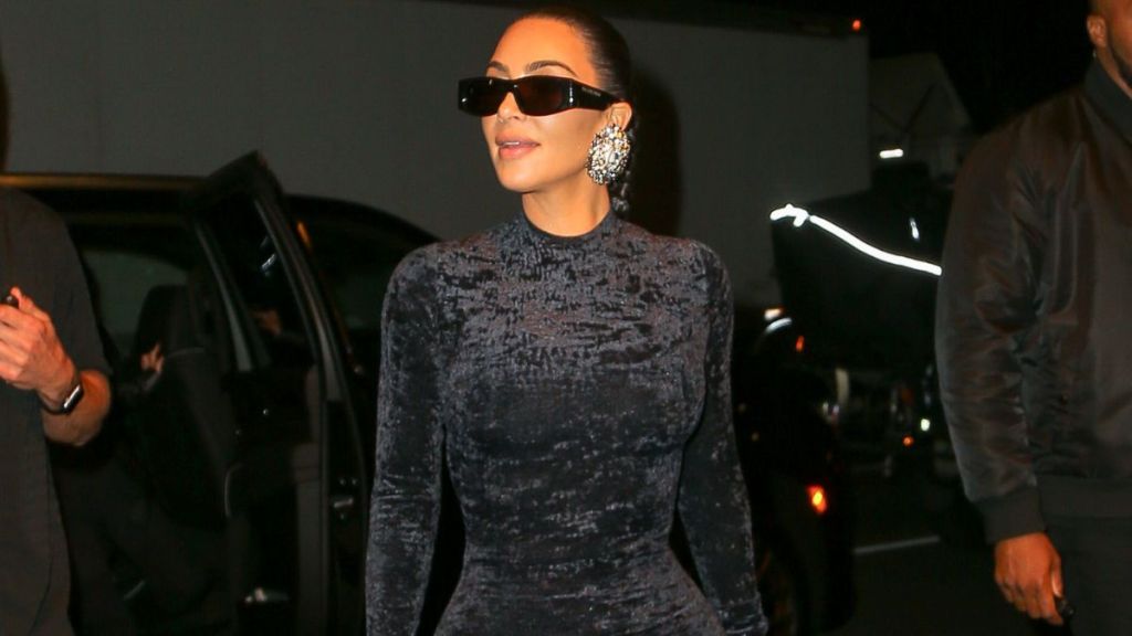 Kim Kardashian Trades Bold for Understated in Classic Dress