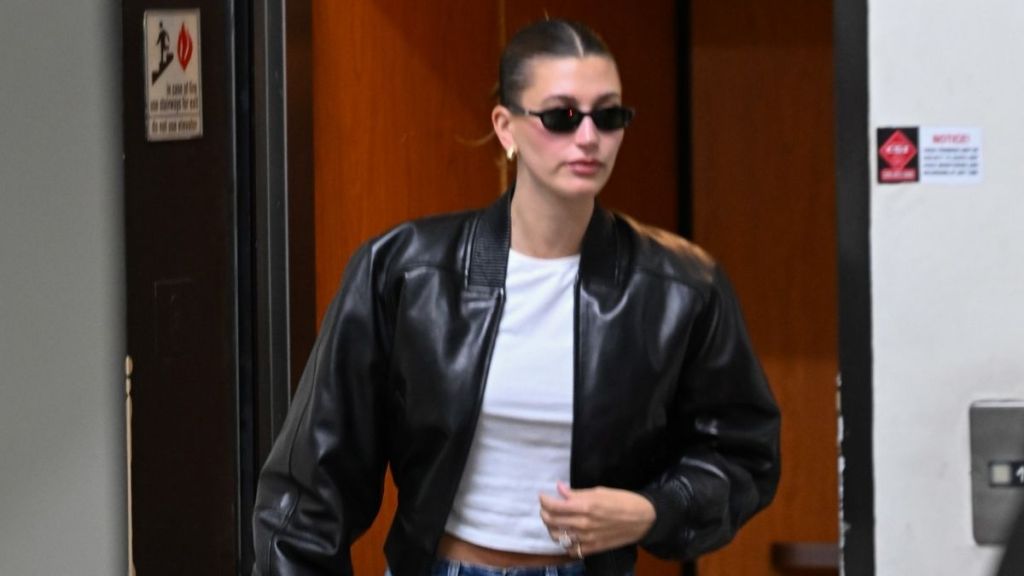 Hailey Bieber Elevates Holiday Style With Statement Bottega Veneta Tote