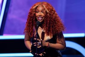 SZA Brings the Heat in a Bold Red Corset Look