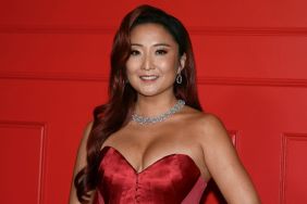 Ashley Park's Strapless Gown Comes With Daring See-Through Panels