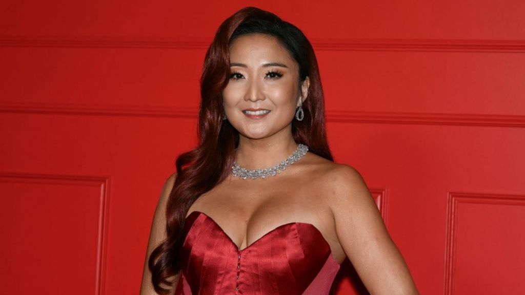 Ashley Park's Strapless Gown Comes With Daring See-Through Panels