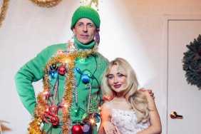 Seth Meyers and Sabrina Carpenter