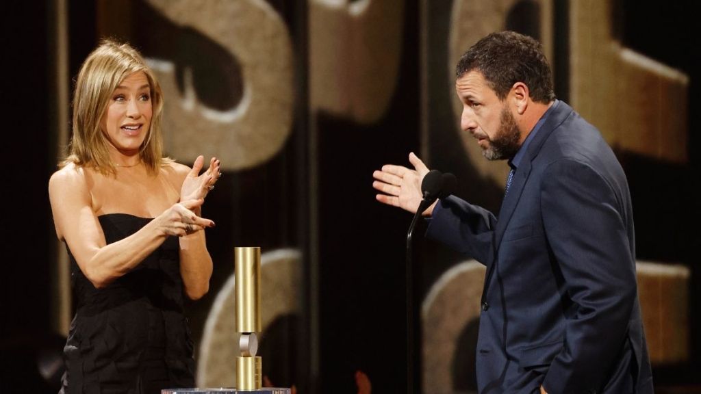Adam Sandler Labels Jennifer Aniston's Boyfriend With Two Words