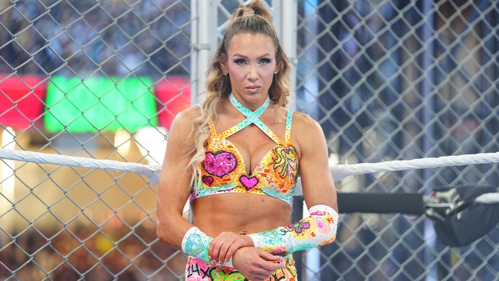 Charlotte Flair Turns Heads in Denim Bra Look