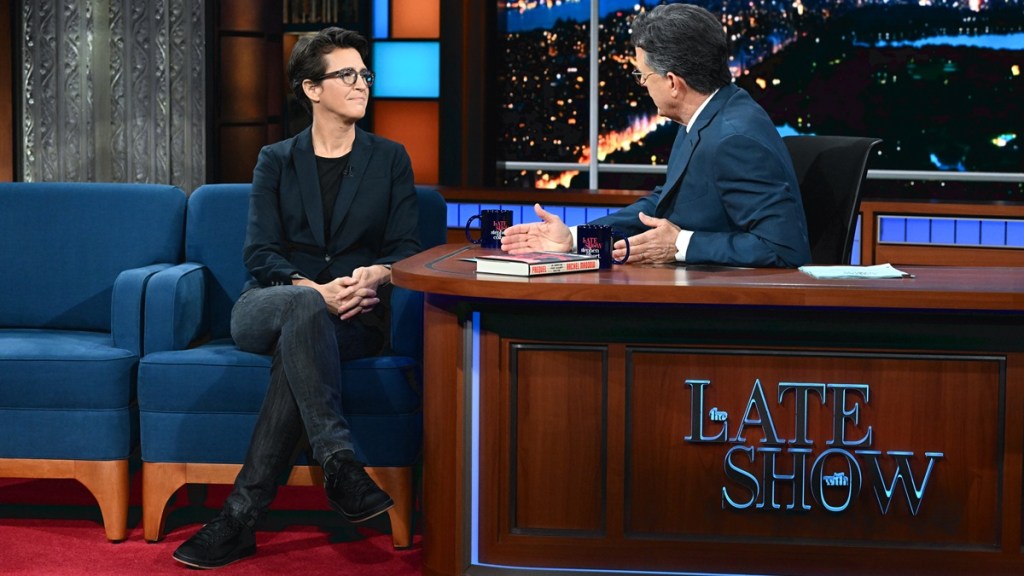 Rachel Maddow CBS Huge Embarassment Stephen Colbert Paramount Cancellation