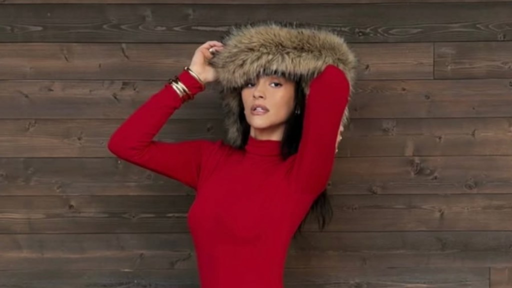 shay mitchell waist slit dress instagram