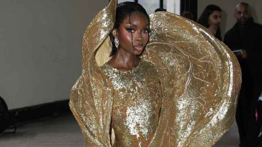 Olandria Carthen's Sculptural Rahul Mishra Minidress Is Truly a Work of Art