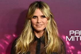 Heidi Klum Wears Sheer Shirt as Office Attire