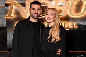 Lindsay Lohan Opts for Chic LBD on Date Night With Husband