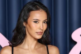 Maya Jama Poses in White Slip Dress in Unmissable Photo