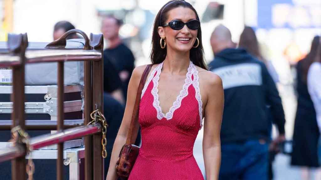 Bella Hadid's Lace Romper Look Goes Hard on Chic
