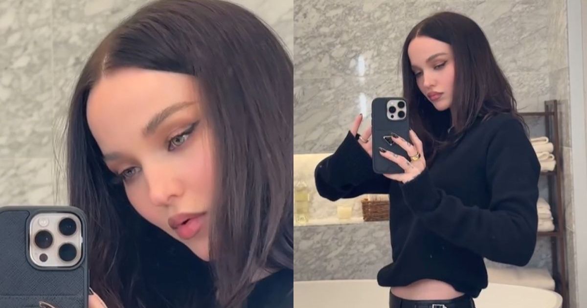 Dove Cameron Teases New Cover in Tiny Miniskirt & Crop Top