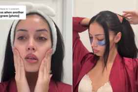 Cindy Kimberly Does Her Glam Wearing Just a Bra Under Robe in Video