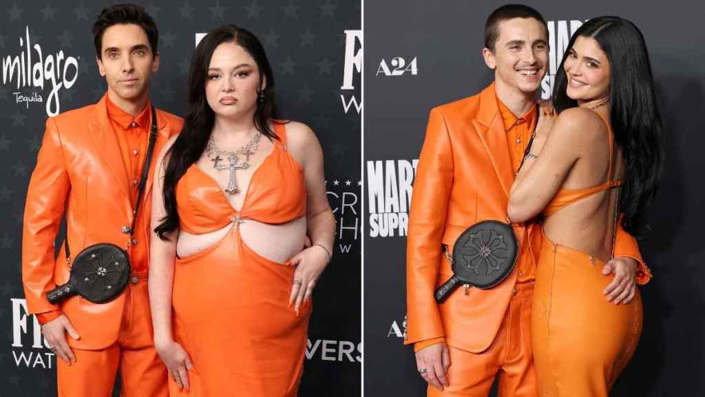 'Hacks' Stars Mimic Kylie Jenner & Timothée Chalamet in Orange Clothes