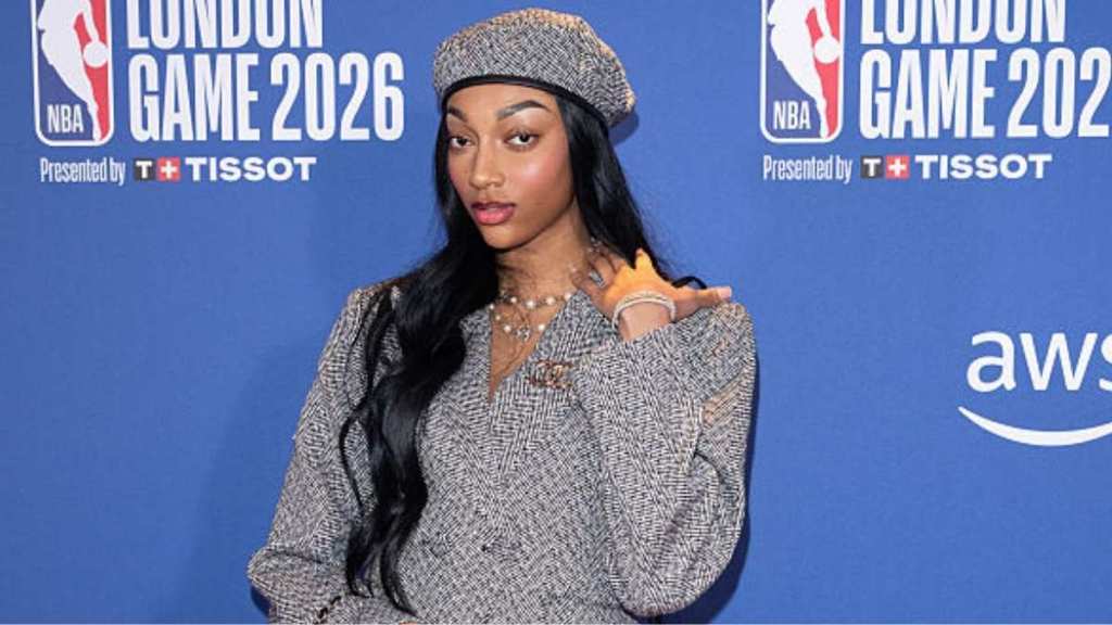 Angel Reese’s Naked Wardrobe Micro Shorts & Blazer Create a Power Suit