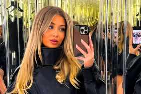 Jessica Gale’s Sheer Poolside Dress Commands Attention