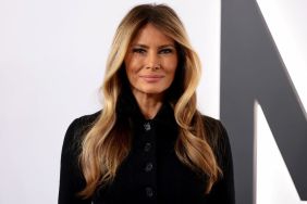 Melania Trump Arrives in All-Black Ensemble at Documentary Premiere
