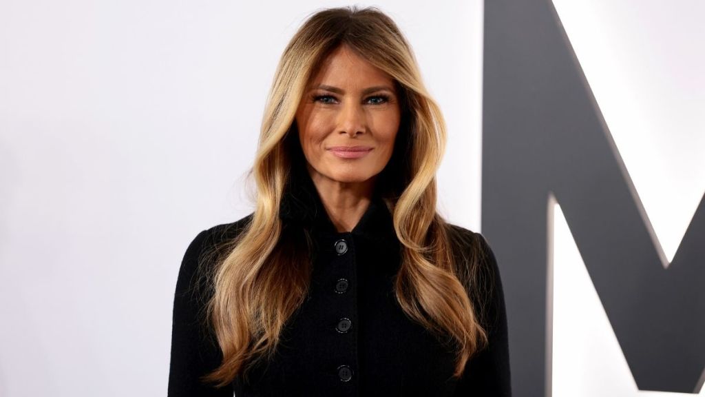Melania Trump Arrives in All-Black Ensemble at Documentary Premiere
