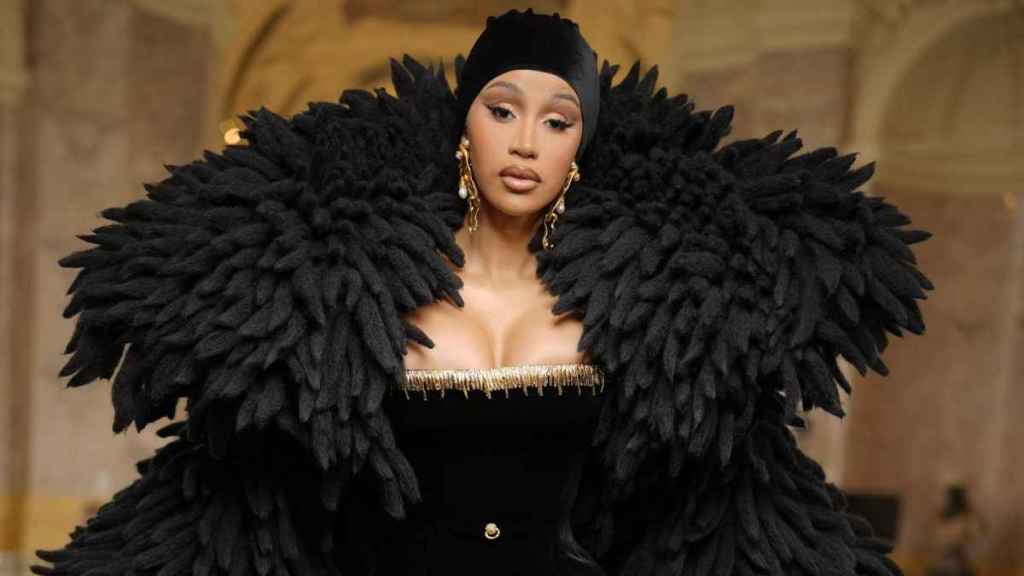 Cardi B’s Schiaparelli Illusion Dress Exposes Her Lingerie