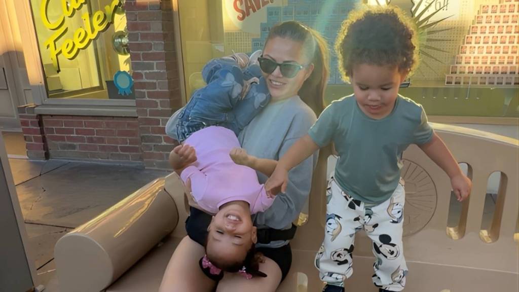 Chrissy Teigen Shares Video of Cute Family Cooking Time With Kids