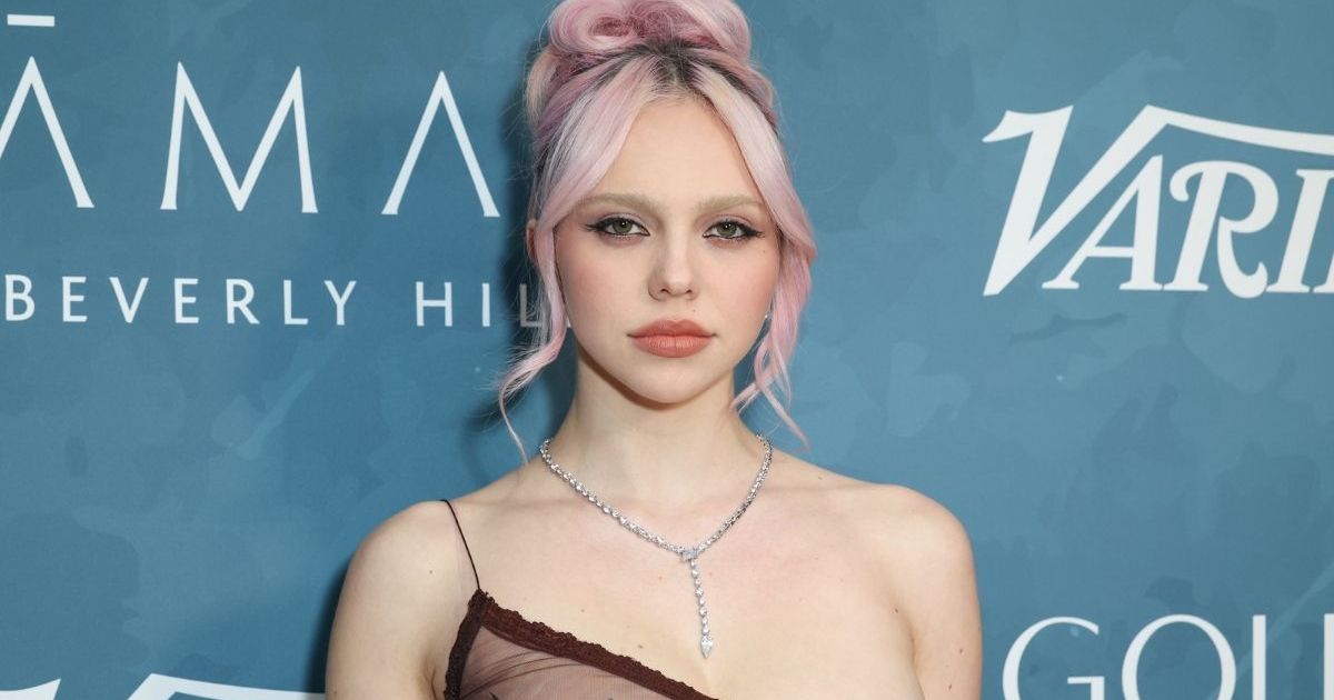Adela Channels Jenna Ortega in Dilara Findikoglu Dress With Cutouts