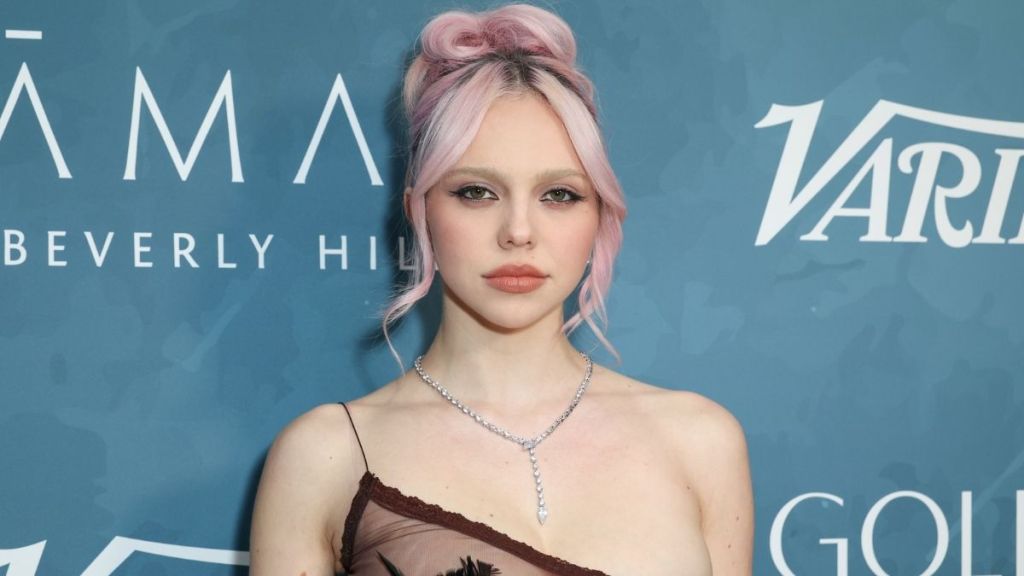 Adela Channels Jenna Ortega in Dilara Findikoglu Dress With Cutouts