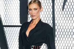 Bella Hadid Pairs the Tiniest Leather Miniskirt With Matching Top