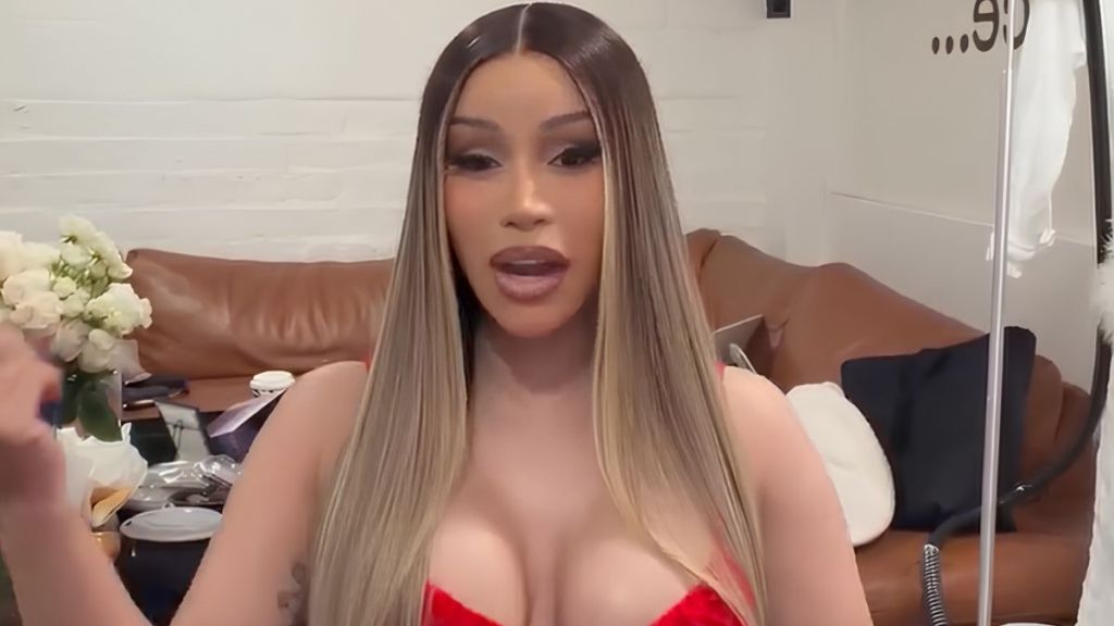 Cardi B Wows in Strappy Dress Ahead of Her Little Miss Drama Tour