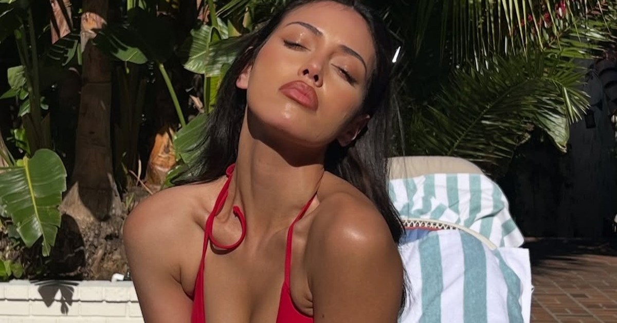 Cindy Kimberly’s Bikini Comes With Unexpected Cheeky Moment