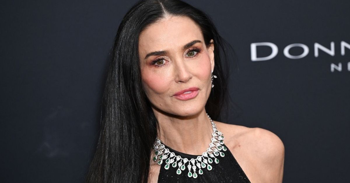 Demi Moore’s Thong Gets a Cheeky Peek Under Fully Sheer Dress
