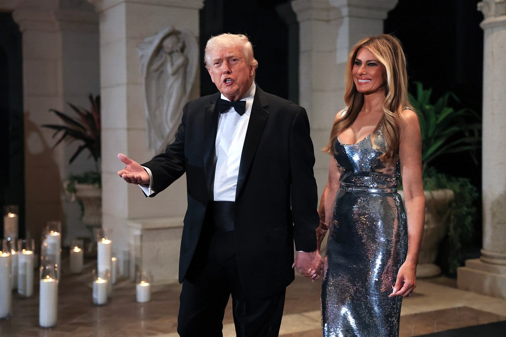Melania Trump with Donald