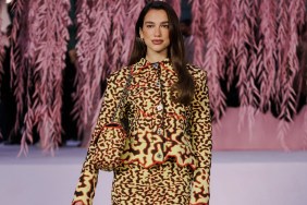 Dua Lipa Shines in Sleek Midi Skirt at Paris Fashion Week