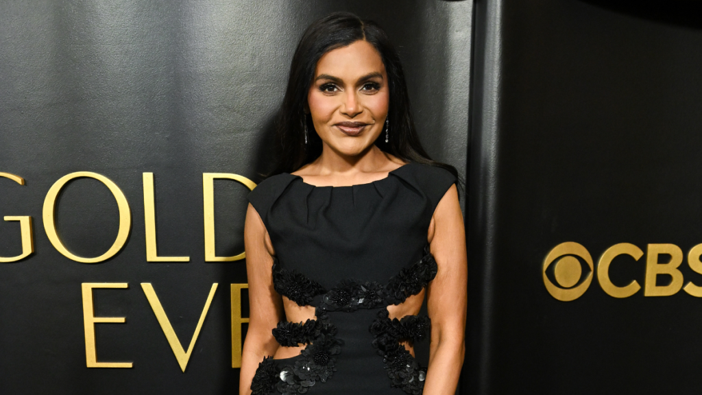 Mindy Kaling's Emilia Wickstead Cutout Gown Gets Sequined Twist