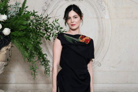 Monica Barbaro’s Draped Black Dior Dress Features a Hint of Color