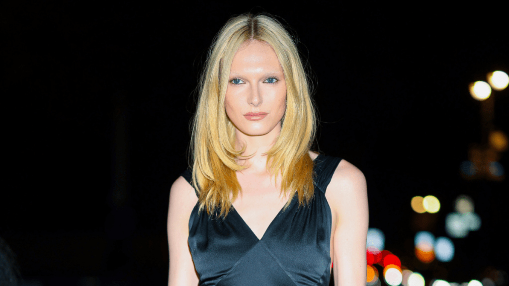 Alex Consani's Strapless Schiaparelli Top With Cone Bra Detail Dominates Runway