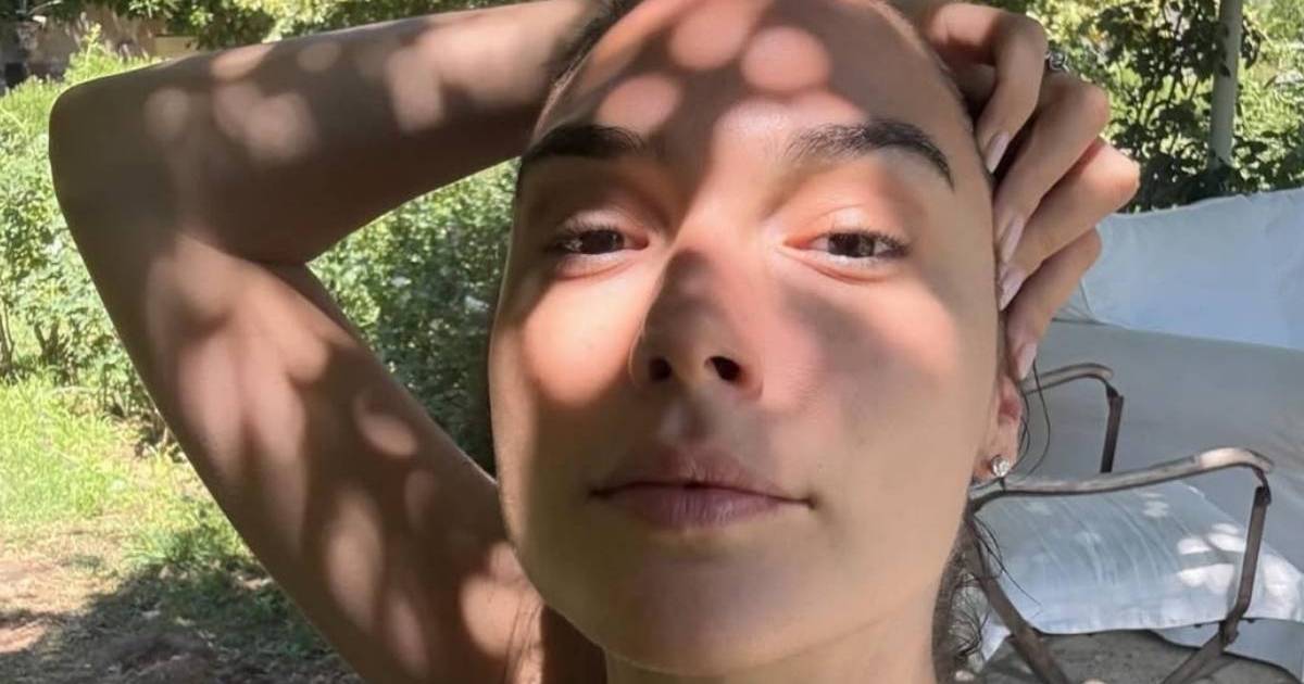 Gal Gadot Poses in Bra & Unbuttoned Shirt in Vacay Photos