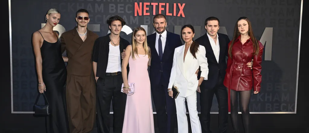 Victoria Beckham and family