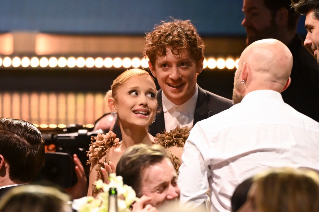 Ariana Grande and Ethan Slater