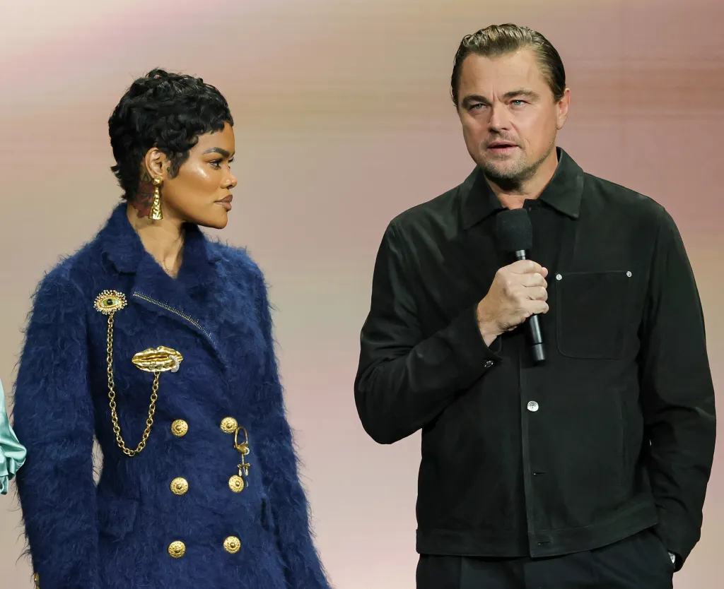 Teyana Taylor with Leo DiCaprio