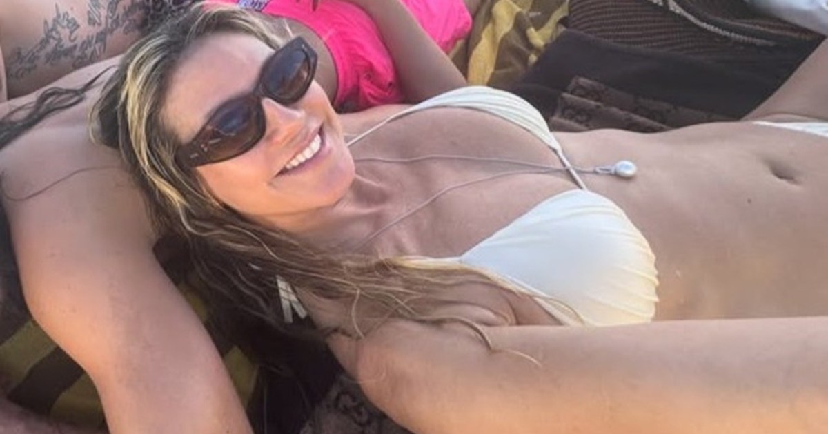 Heidi Klum Posing in White Bikini Will Make Your Day