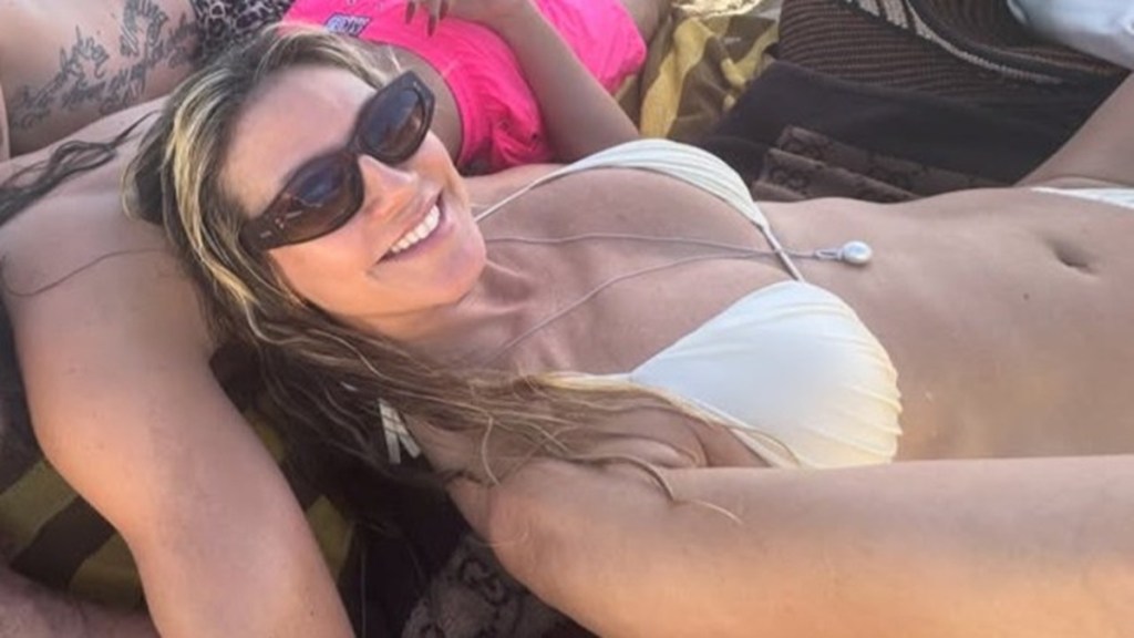 Heidi Klum Posing in White Bikini Will Make Your Day