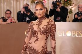 Jennifer Lopez’s Sheer Golden Globes Dress Is Naked With a Vintage Twist