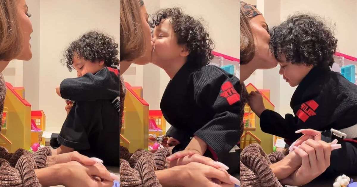 Kim Kardashian on Khloe &amp; Her Son’s Adorable Video: ‘My Fave Boy’