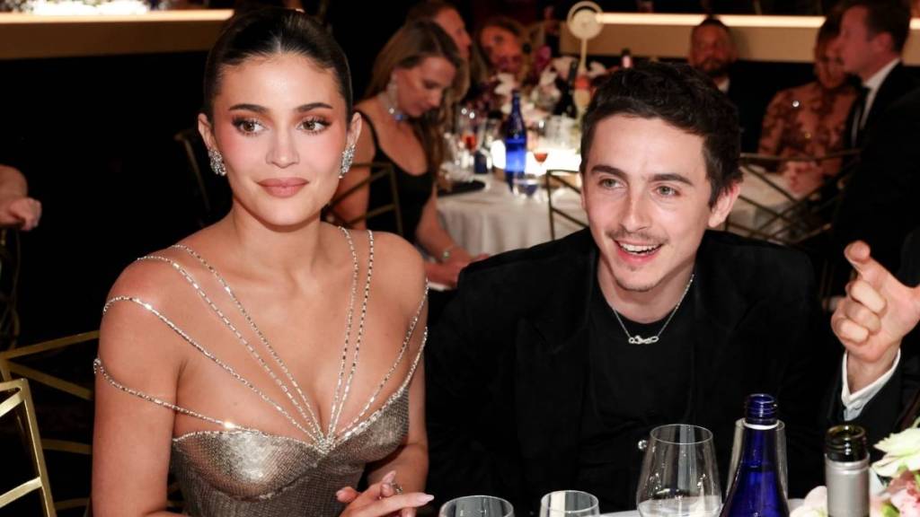 Kylie Jenner’s Ashi Studio Gown Gets Luxe With Hollywood-Style Bling