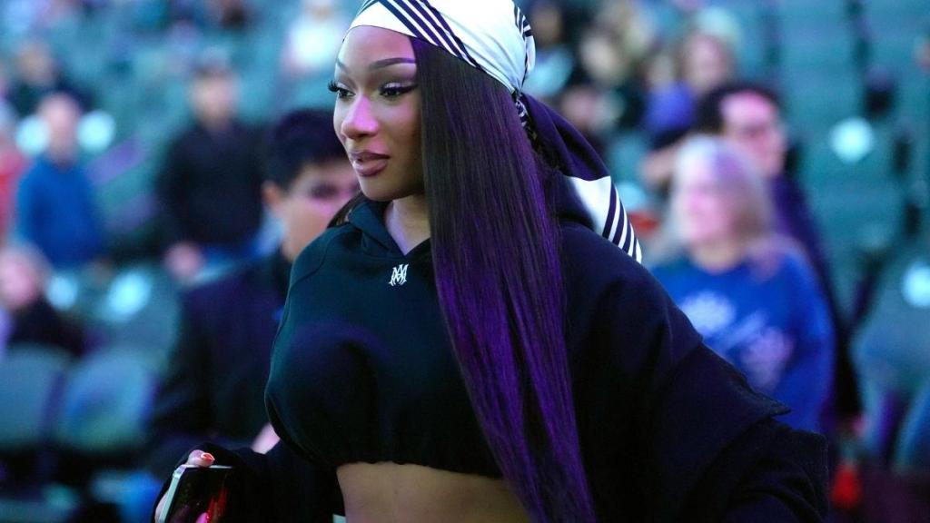 Megan Thee Stallion Debuts Tiny Crop Top for Boyfriend’s Game